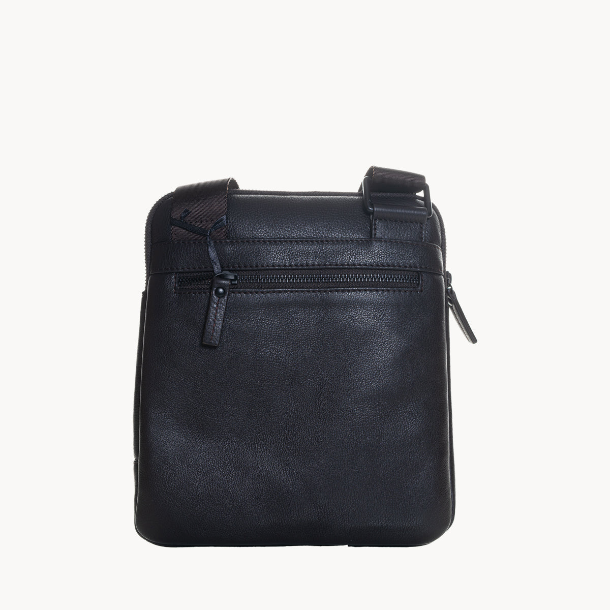 Gianni Conti Leather Bag with Canvas Strap - 1812280