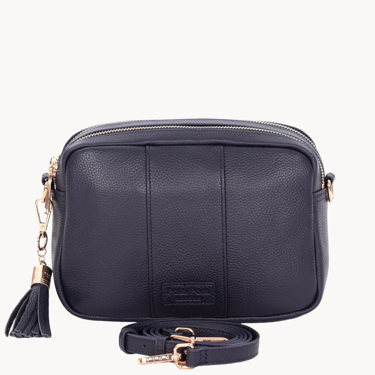 Pom Pom London City Duo Zip Crossbody Bag