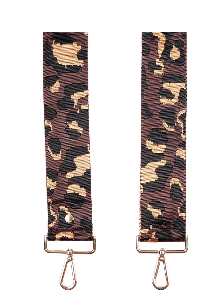 Brown Pom Pom Fabric Straps