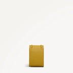 Yellow rectangular pouch on a white background