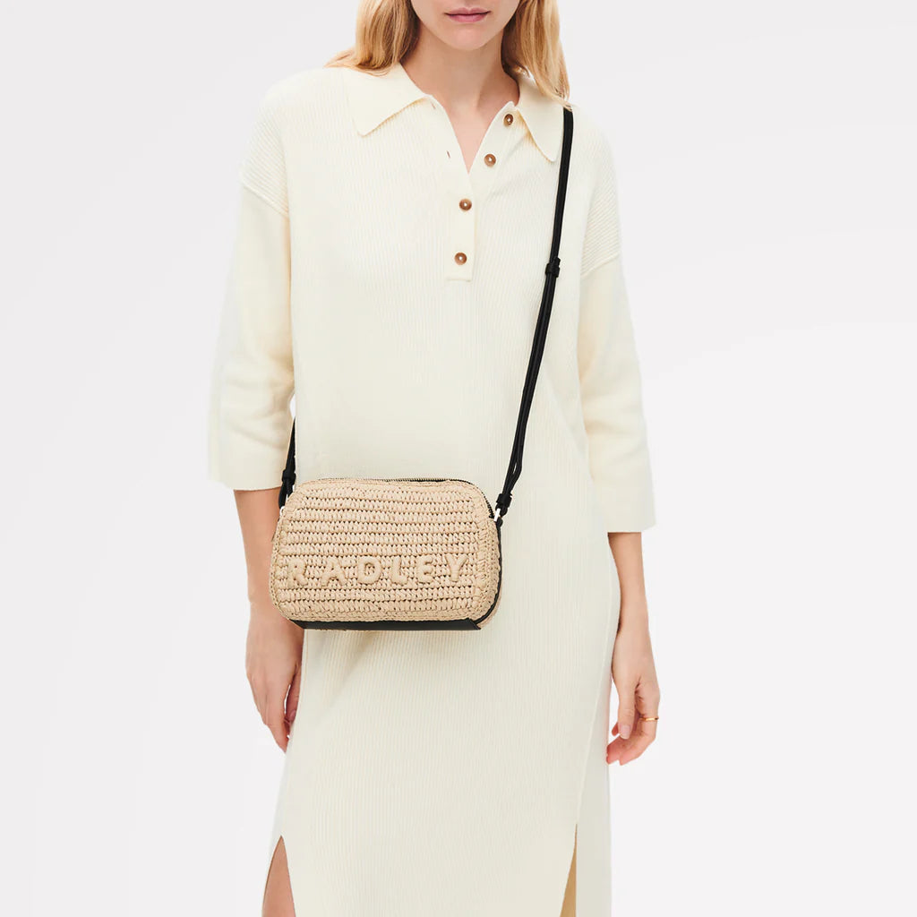 Radley Dukes Place Raffia Cross Body Bag