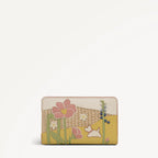 Radley Spring Blooms Raffia & Leather Medium Picture Purse