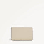 Back of Radley RHS 26 Medium Purse with Floral and dog design wallet on a white background