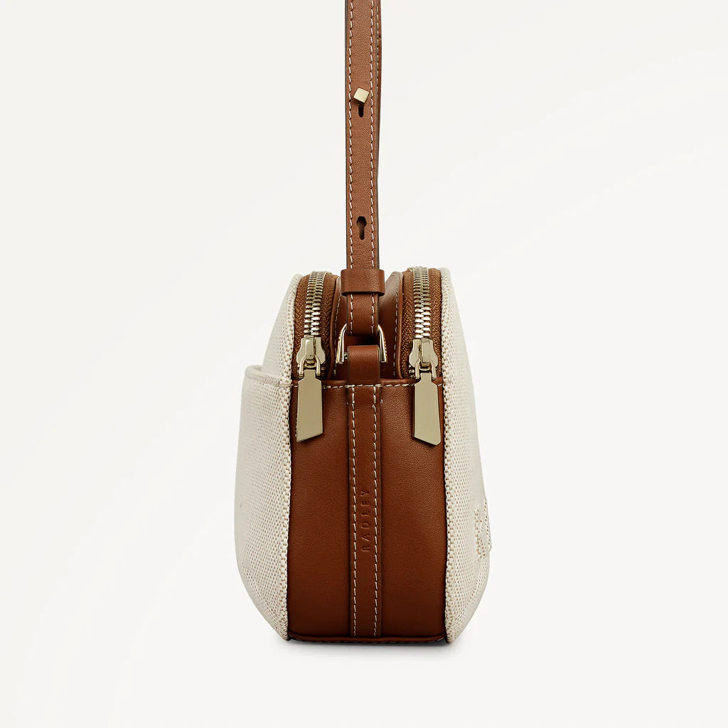Radley Dukes Place Canvas and Leather Cross Body Bag