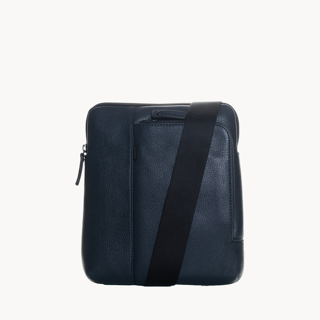 Gianni Conti Leather Bag with Canvas Strap - 1812280