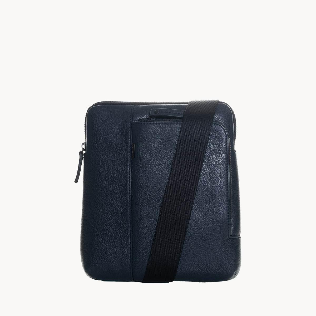 Gianni Conti Leather Bag with Canvas Strap - 1812280