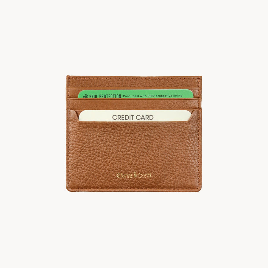 Gianni Cont Leather Credit Card Holder