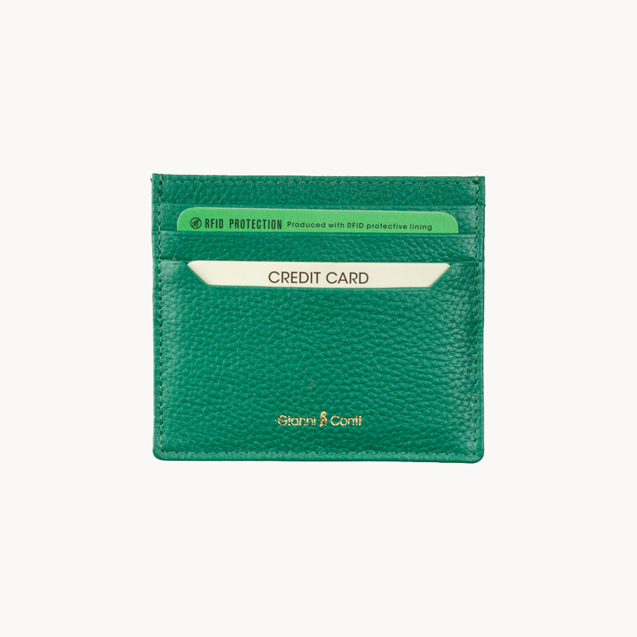 Gianni Cont Leather Credit Card Holder