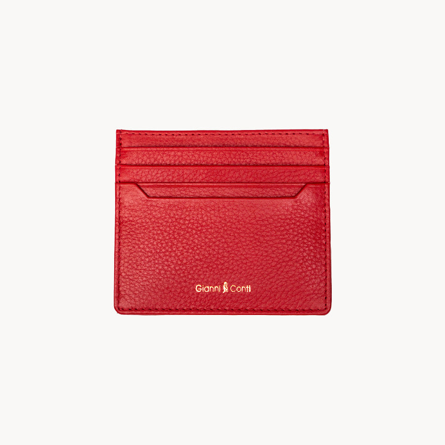 Gianni Cont Leather Credit Card Holder