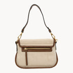 Gianni Conti Canvas & Leather Crossbody Bag