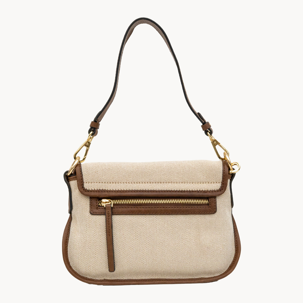 Gianni Conti Canvas & Leather Crossbody Bag