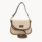 Gianni Conti Canvas & Leather Crossbody Bag