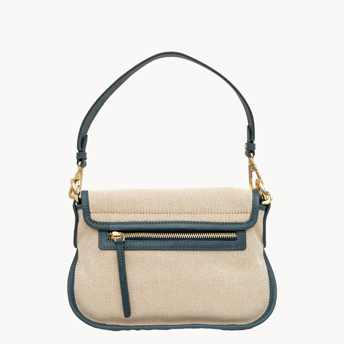Gianni Conti Canvas & Leather Crossbody Bag