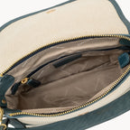 Gianni Conti Canvas & Leather Crossbody Bag
