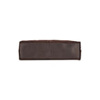 Gianni Conti Suede Shoulder Bag in Chocolate - leather base