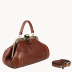 Gianni Conti Gladstone Style Leather Bag - Tan or Black 913317