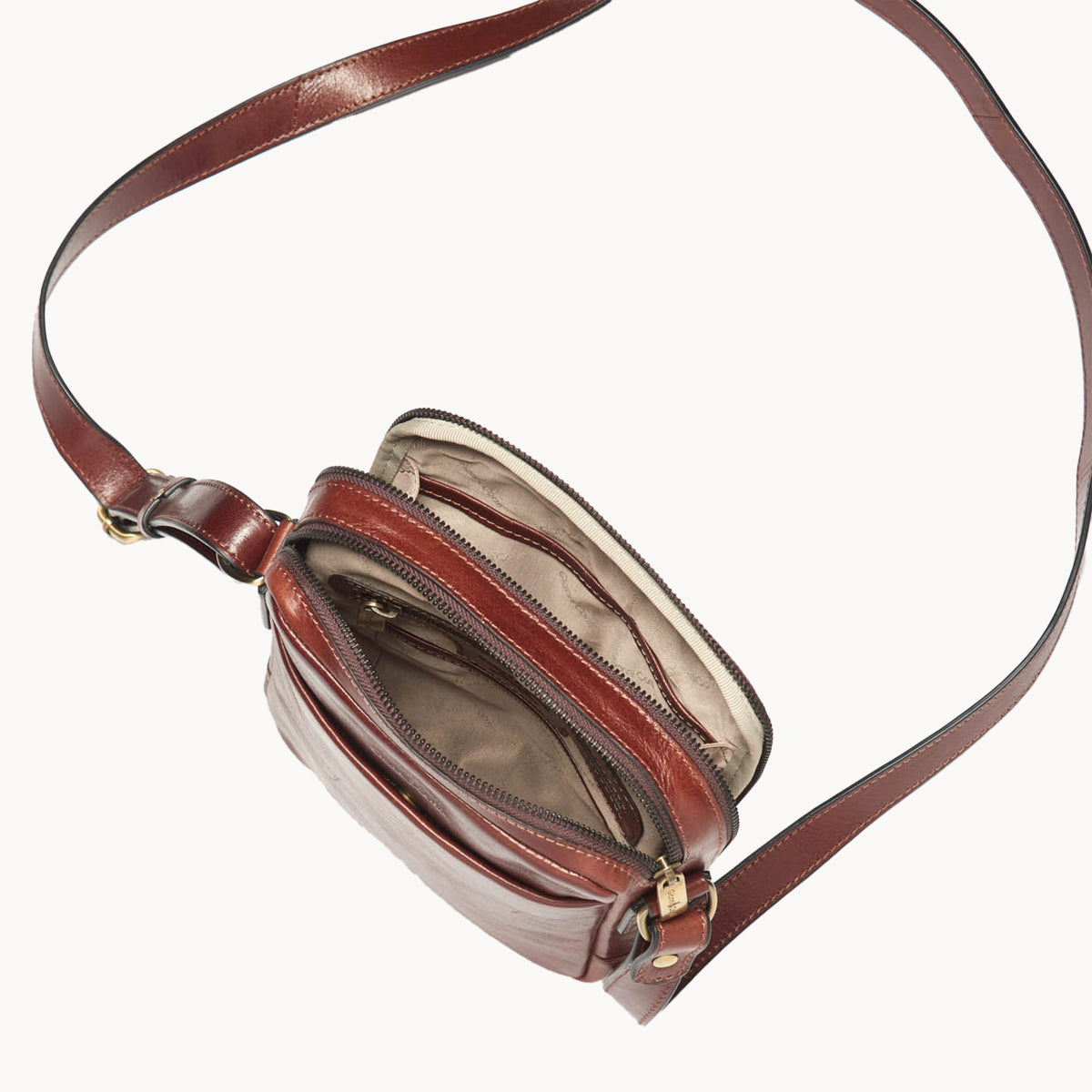 Gianni Conti Leather Crossbody  Bag - 9402312