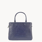 Blue handbag on a white background