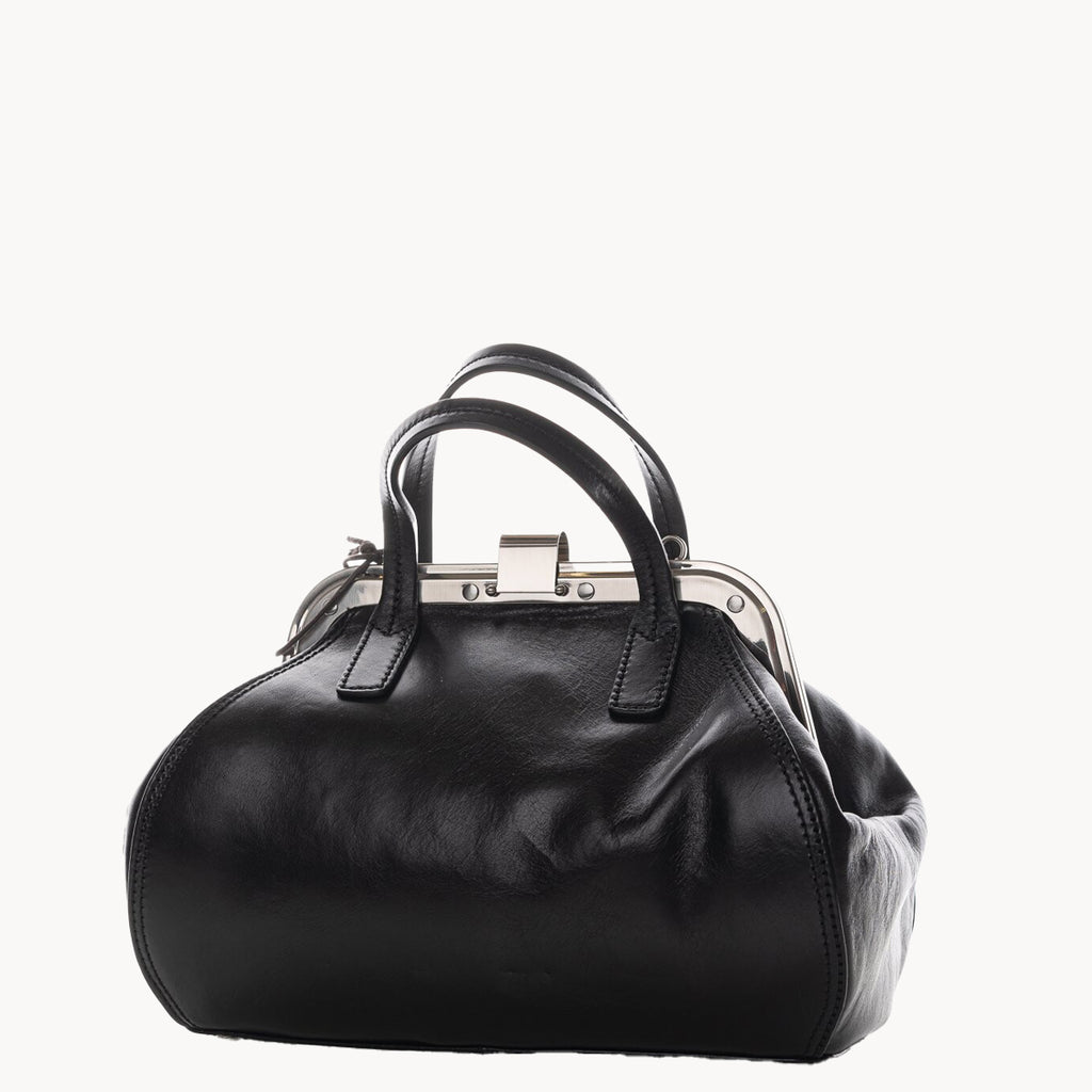 Gianni Conti Gladstone Style- Doctor's Leather Bag – Red or Black