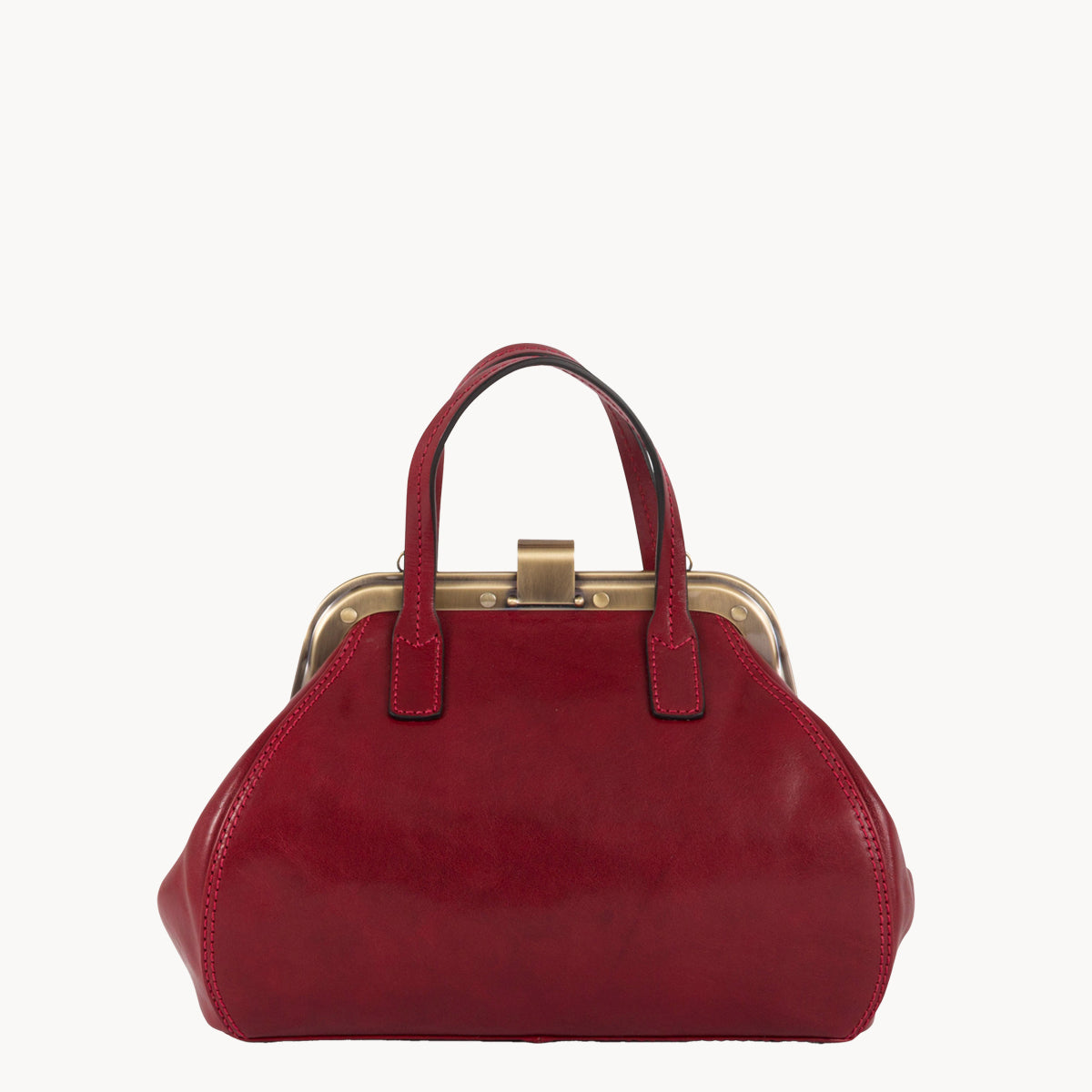 Gianni Conti Gladstone Style- Doctor's Leather Bag – Red or Black