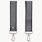 Silver and Pewter Pom Pom Fabric Straps