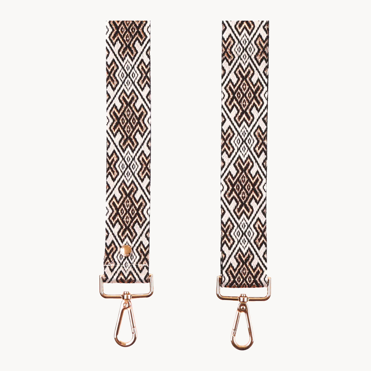 Gold and Bronze Pom Pom Fabric Straps