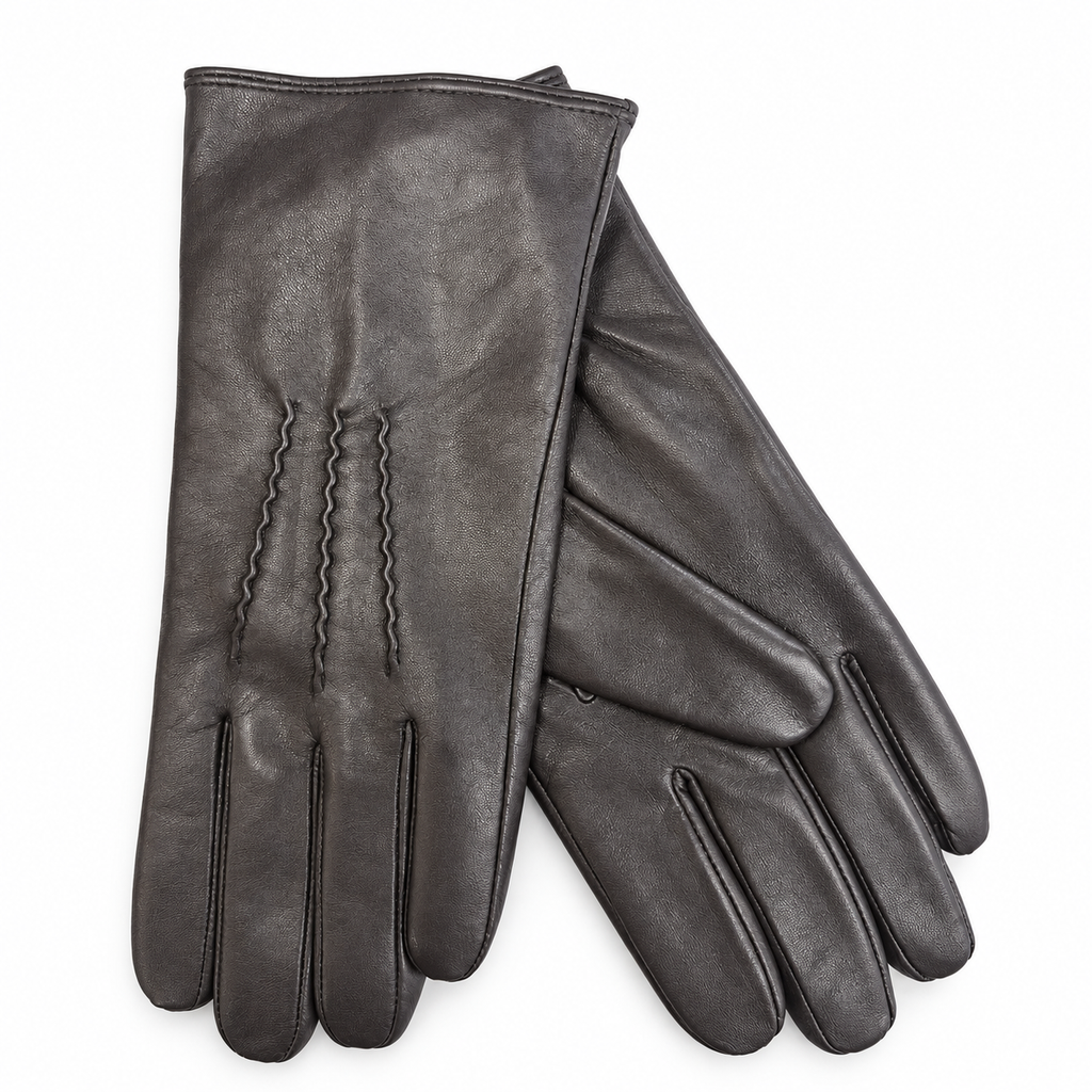 Women's Wool-Lined Leather Gloves