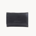 Black leather wallet with 'Gianni Conti' branding on a white background