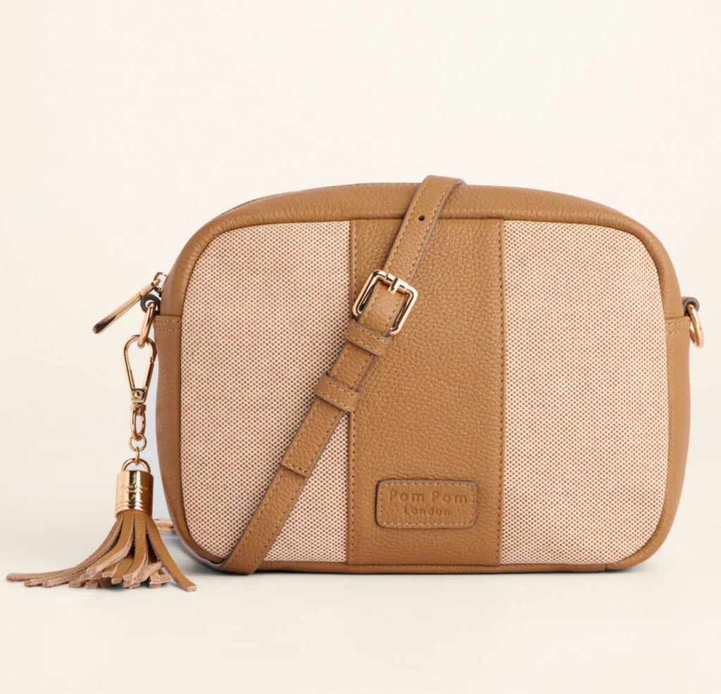 Pom Pom London City Crossbody Bag - Canvas