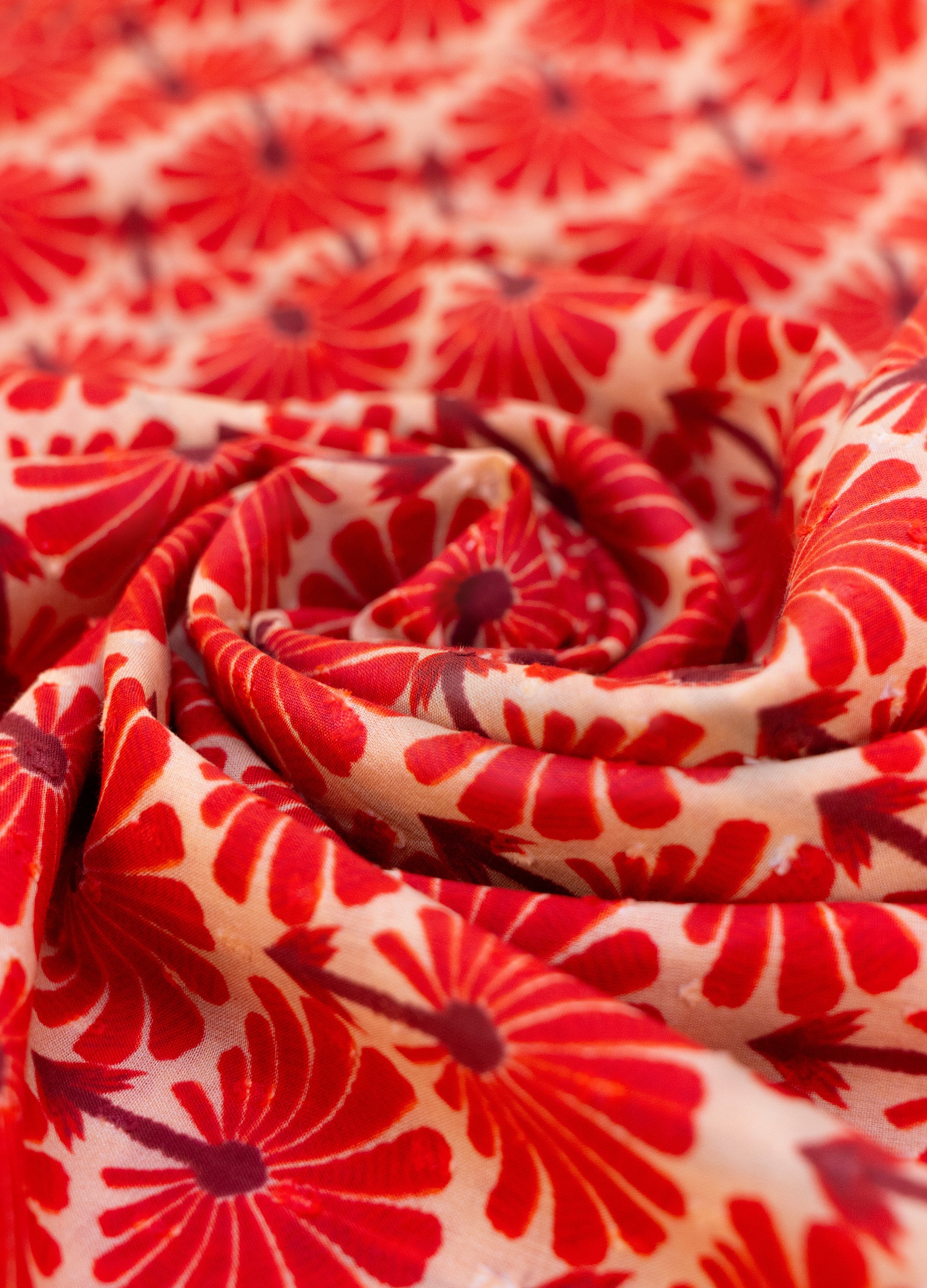 Powder Infinity Scarf - Rouge Palms