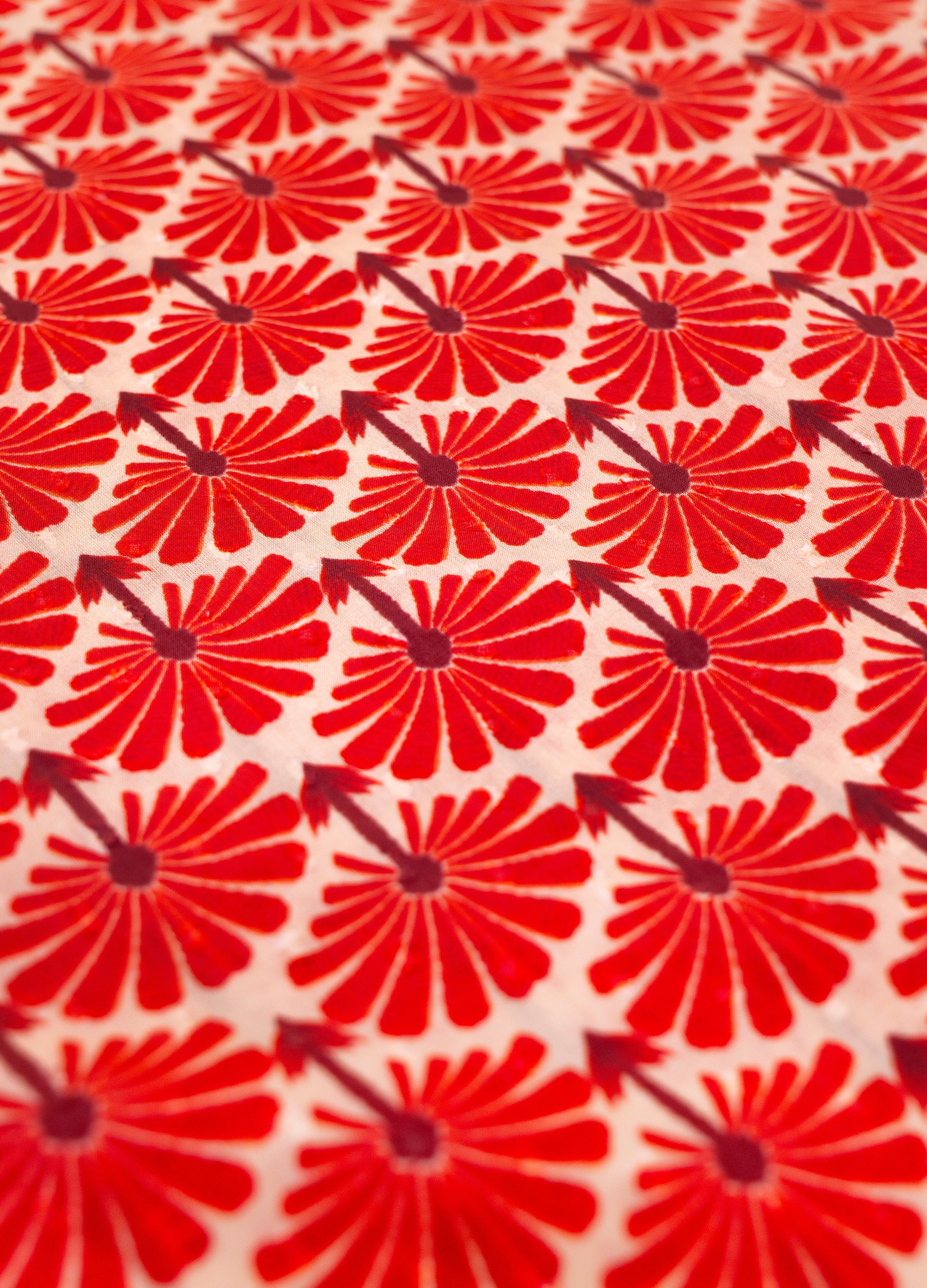 Powder Infinity Scarf - Rouge Palms