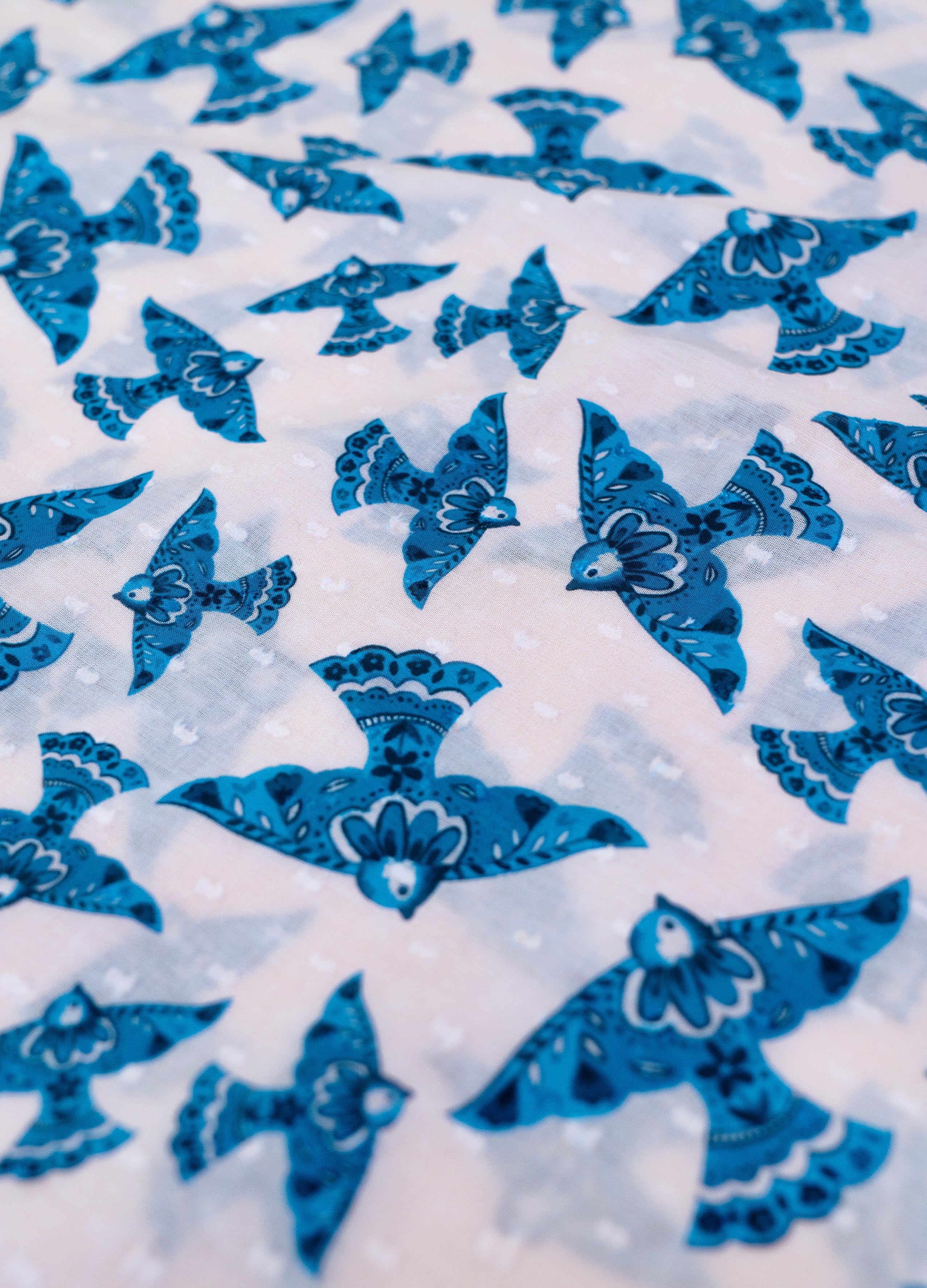 Powder Infinity Scarft - Watercolour Birds