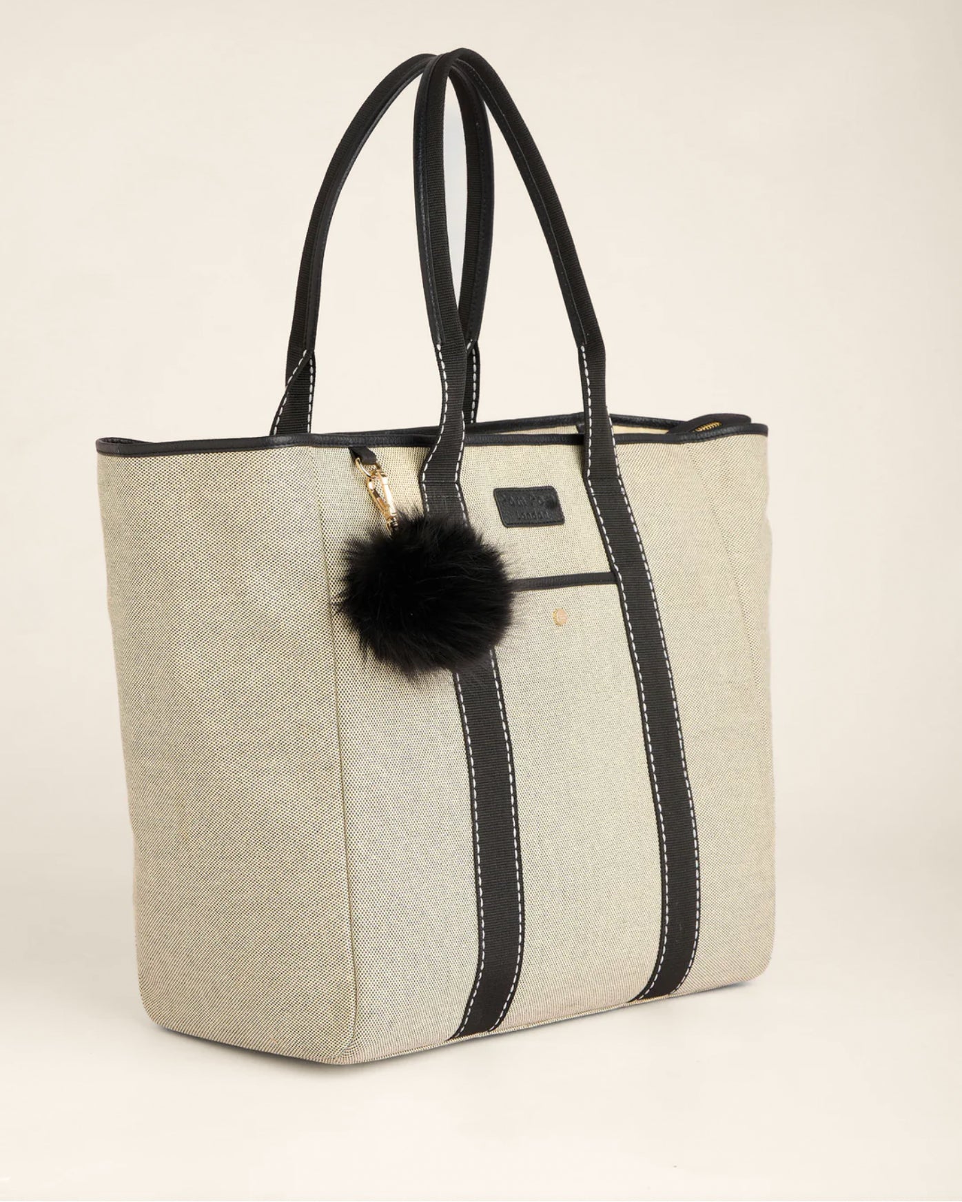 Pom Pom London - Lulworth Large Canvas Tote Bag