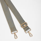 Blue Pom Pom Fabric Straps