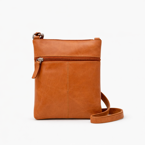 Compass Leather Crossbody Bag – Everyday Hands-Free Style