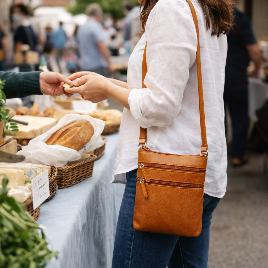 The Compass Crossbody; Everyday Leather Essential