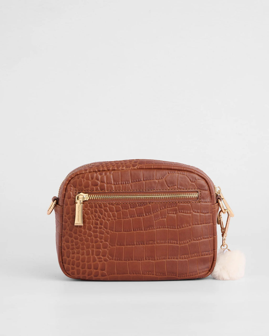 Pom Pom London Original Faux Croc Crossbody Bag