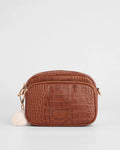 Pom Pom London Original Faux Croc Crossbody Bag