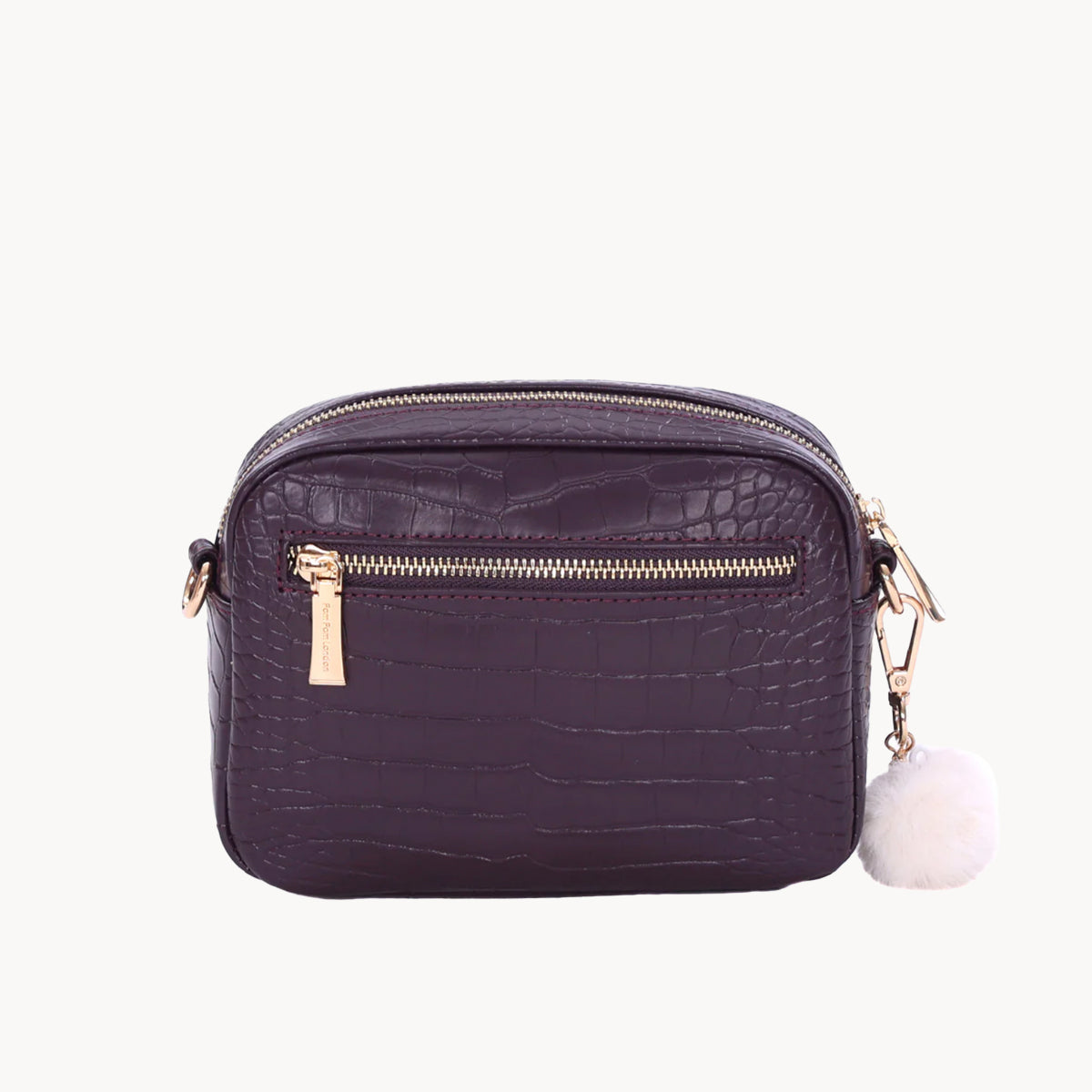 Pom Pom London Original Faux Croc Bag - Violet Fig – Annies of