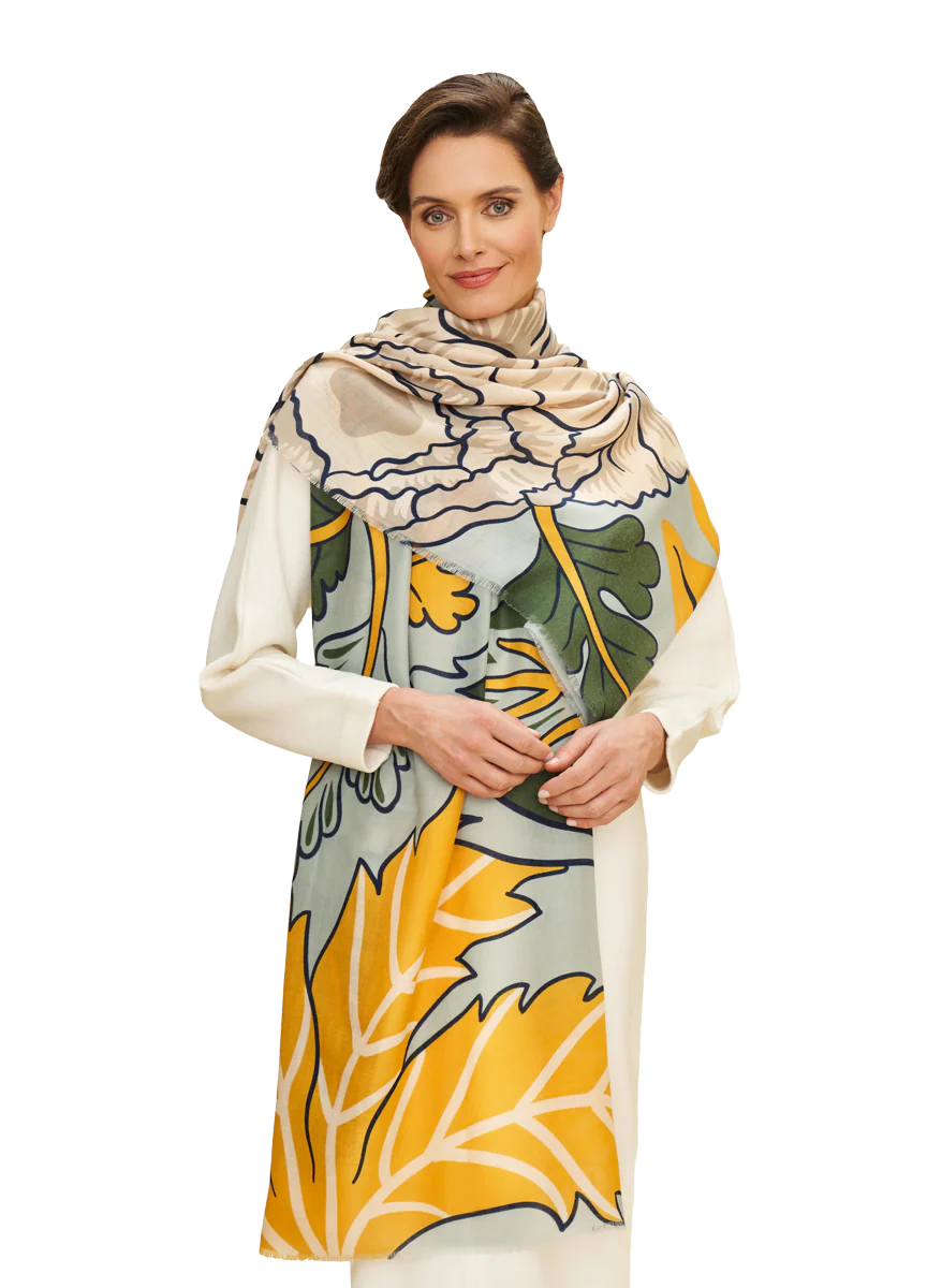 Powder Wild Floral Printed Scarf