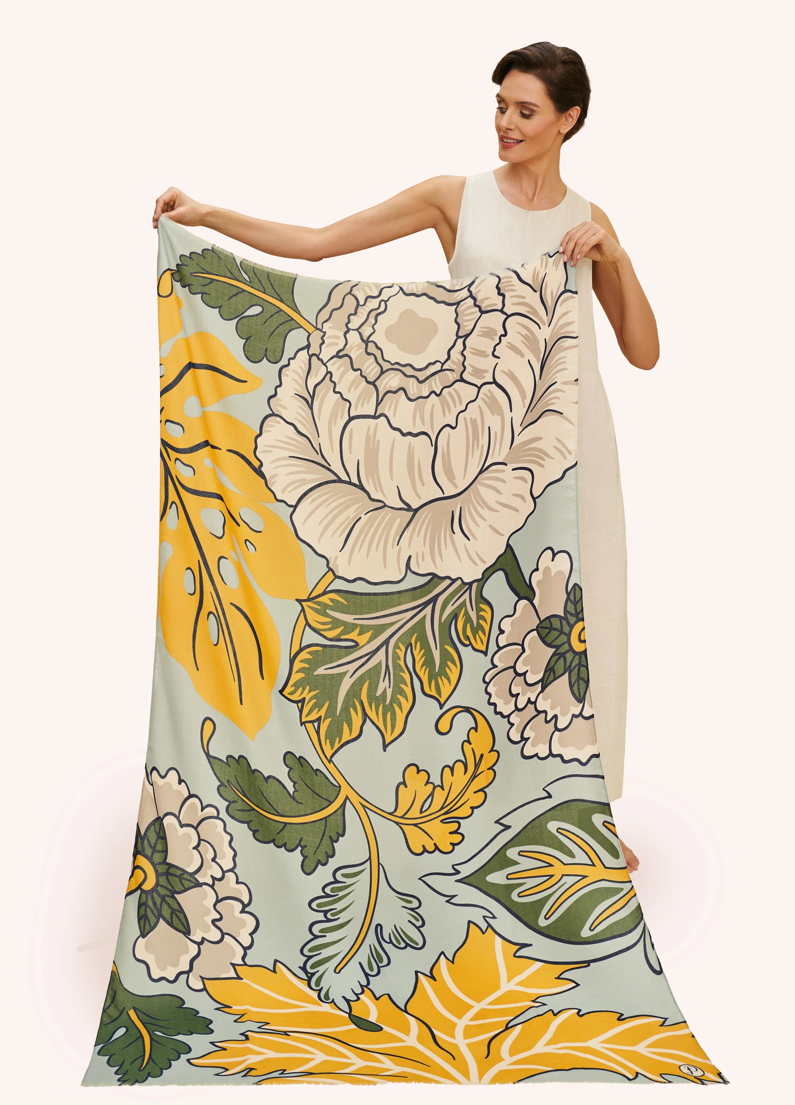 Powder Wild Floral Printed Scarf