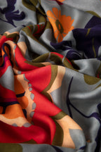 Powder Printed Scarf Folk Floral