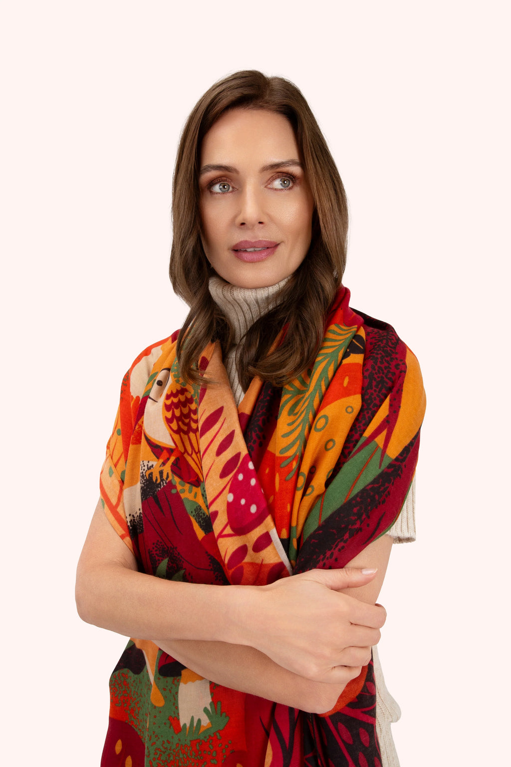 Powder Printed Scarf Autumn Forest