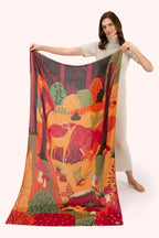 Powder Printed Scarf Autumn Forest