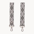 Silver and Pewter Pom Pom Fabric Straps