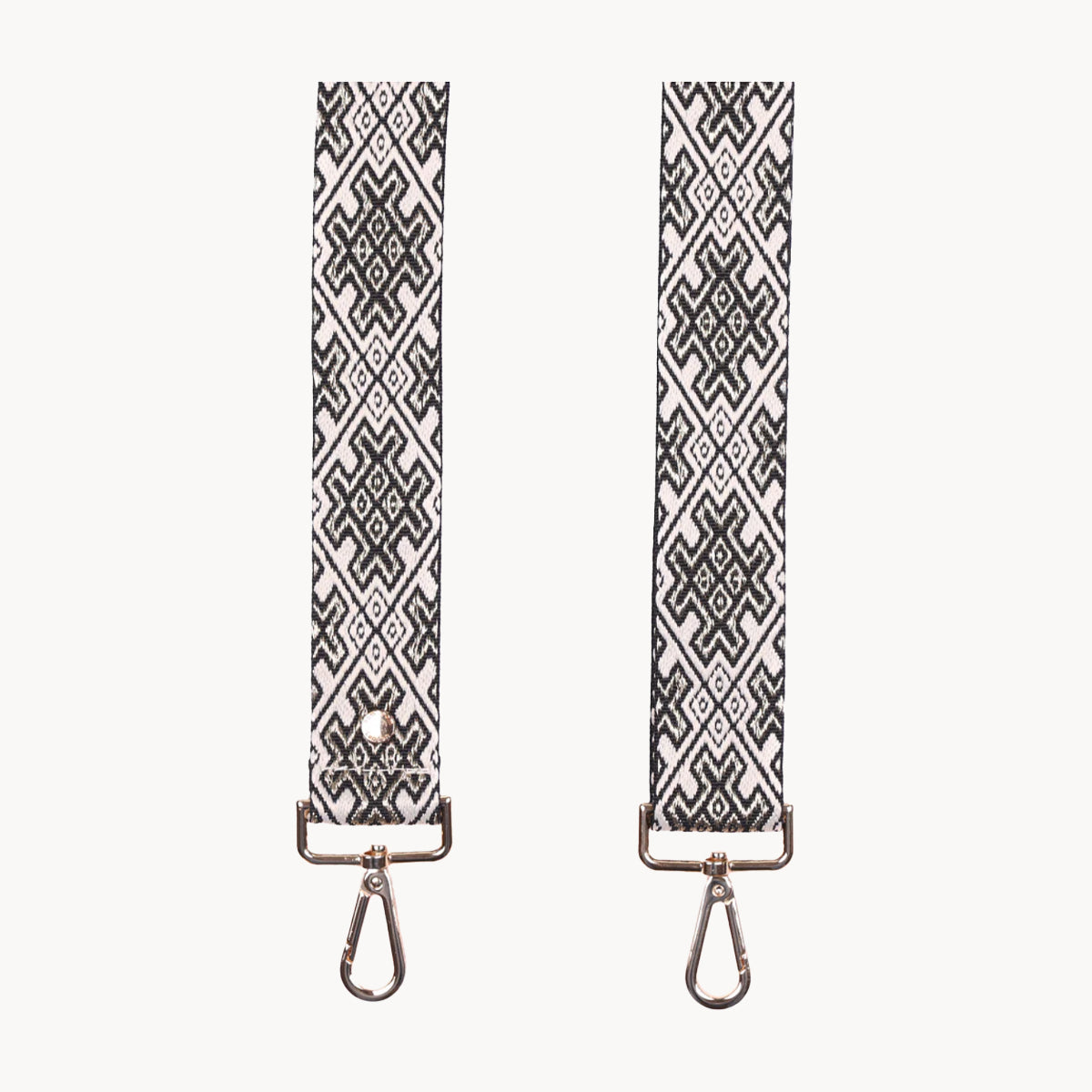 Silver and Pewter Pom Pom Fabric Straps