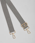 Black Pom Pom Fabric Straps