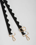 Black Pom Pom Fabric Straps