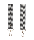 Black Pom Pom Fabric Straps