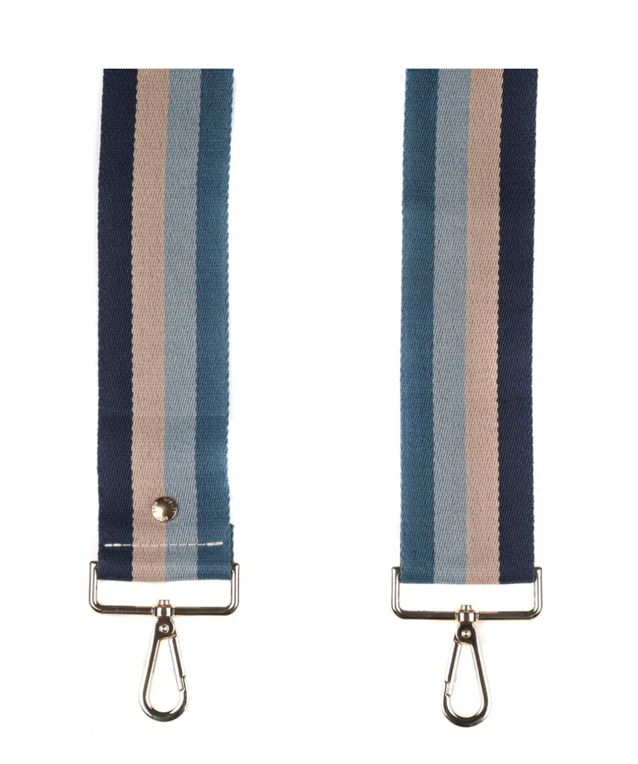 Blue Pom Pom Fabric Straps